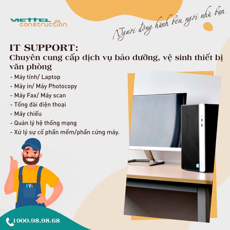 Gói bảo trì bảo dưỡng hỗ trợ IT - IT Support (trên 30 máy)